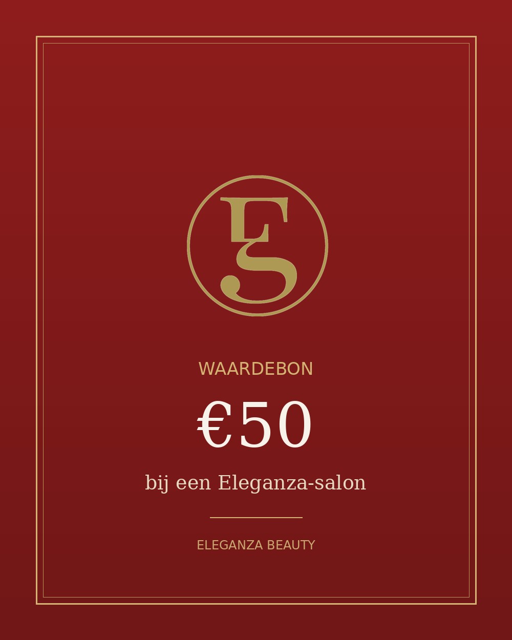 Eleganza waardebon — €50